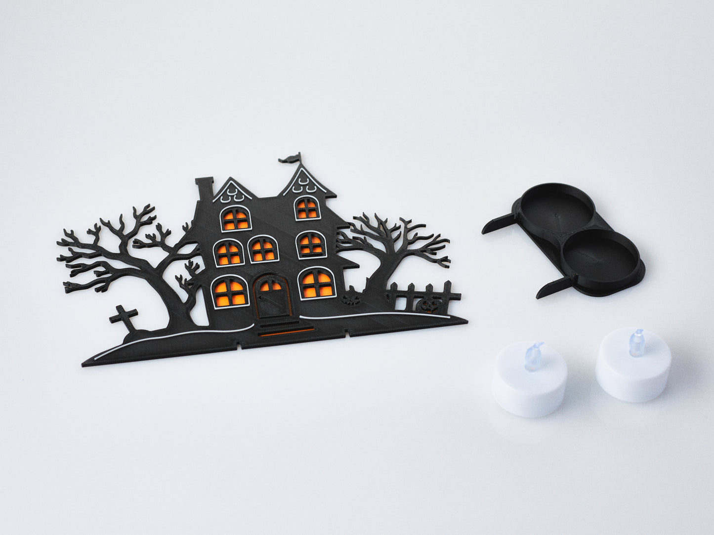 LED-Halloween-Spukhaus-Set