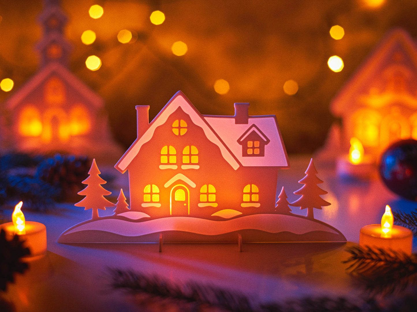 Beleuchtete LED-Weihnachtshäuser – Zauberhafte Winterdeko für Weihnachten