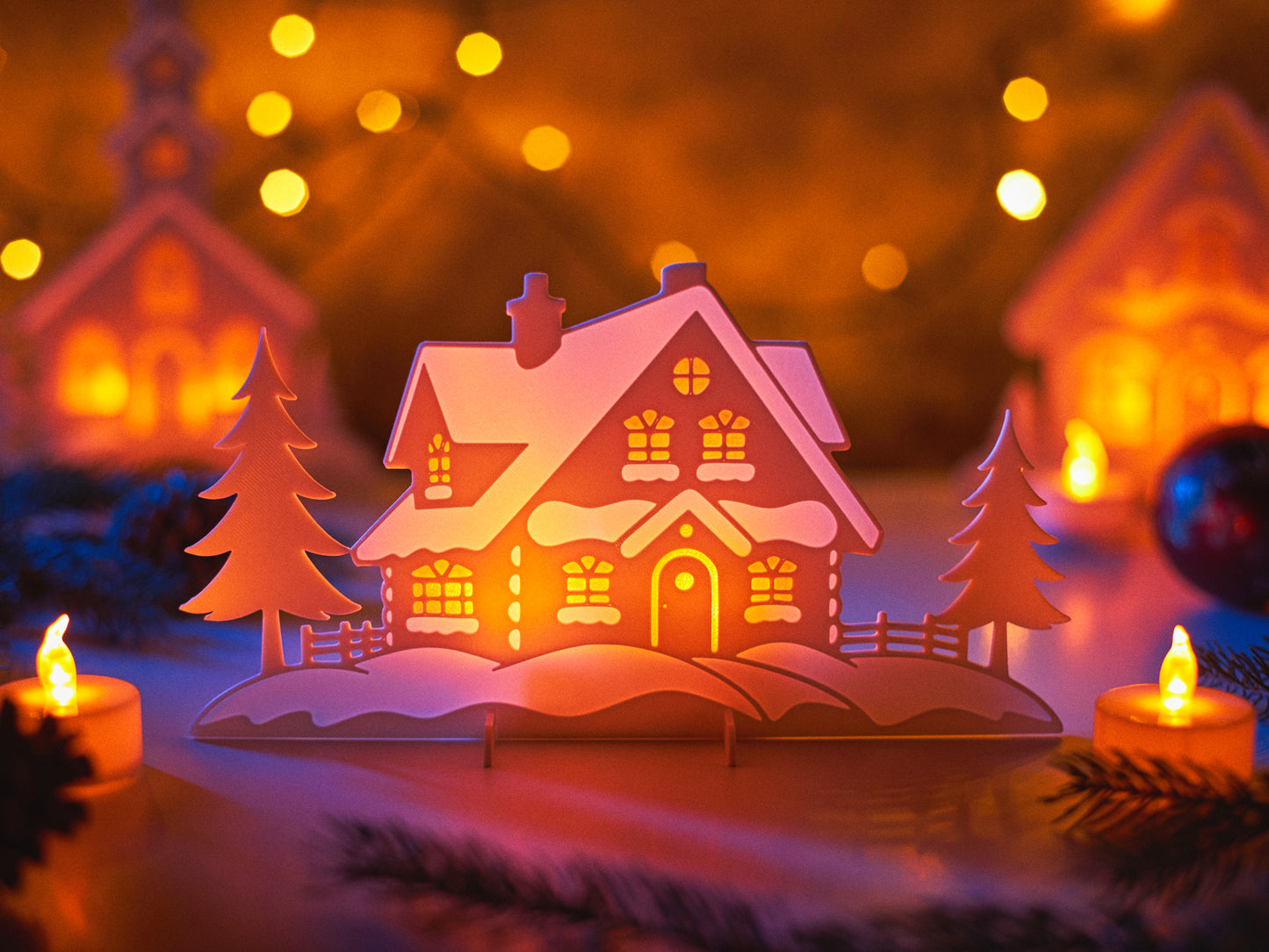 Beleuchtete LED-Weihnachtshäuser – Zauberhafte Winterdeko für Weihnachten