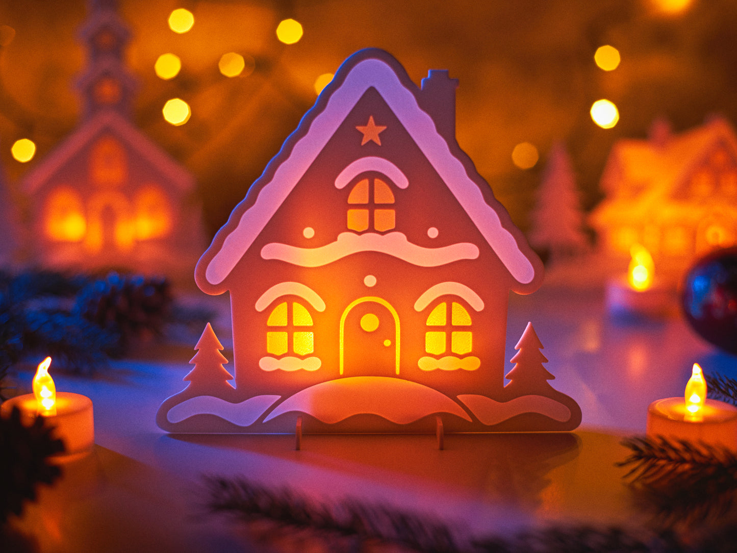 Beleuchtete LED-Weihnachtshäuser – Zauberhafte Winterdeko für Weihnachten