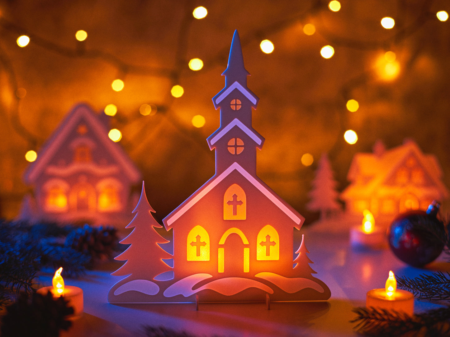 Beleuchtete LED-Weihnachtshäuser – Zauberhafte Winterdeko für Weihnachten