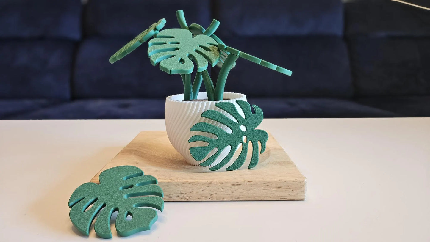 Magnetische Monstera-Pflanze Untersetzer – Multifunktionale Dekoration und Getränkeschutz