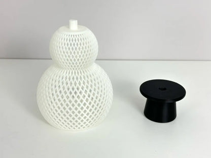 LED Schneemann Lampe – Leuchtende Winterdeko mit Zylinderhut