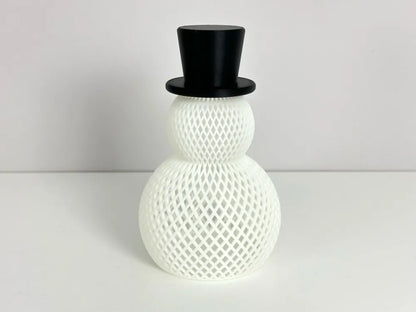 LED Schneemann Lampe – Leuchtende Winterdeko mit Zylinderhut