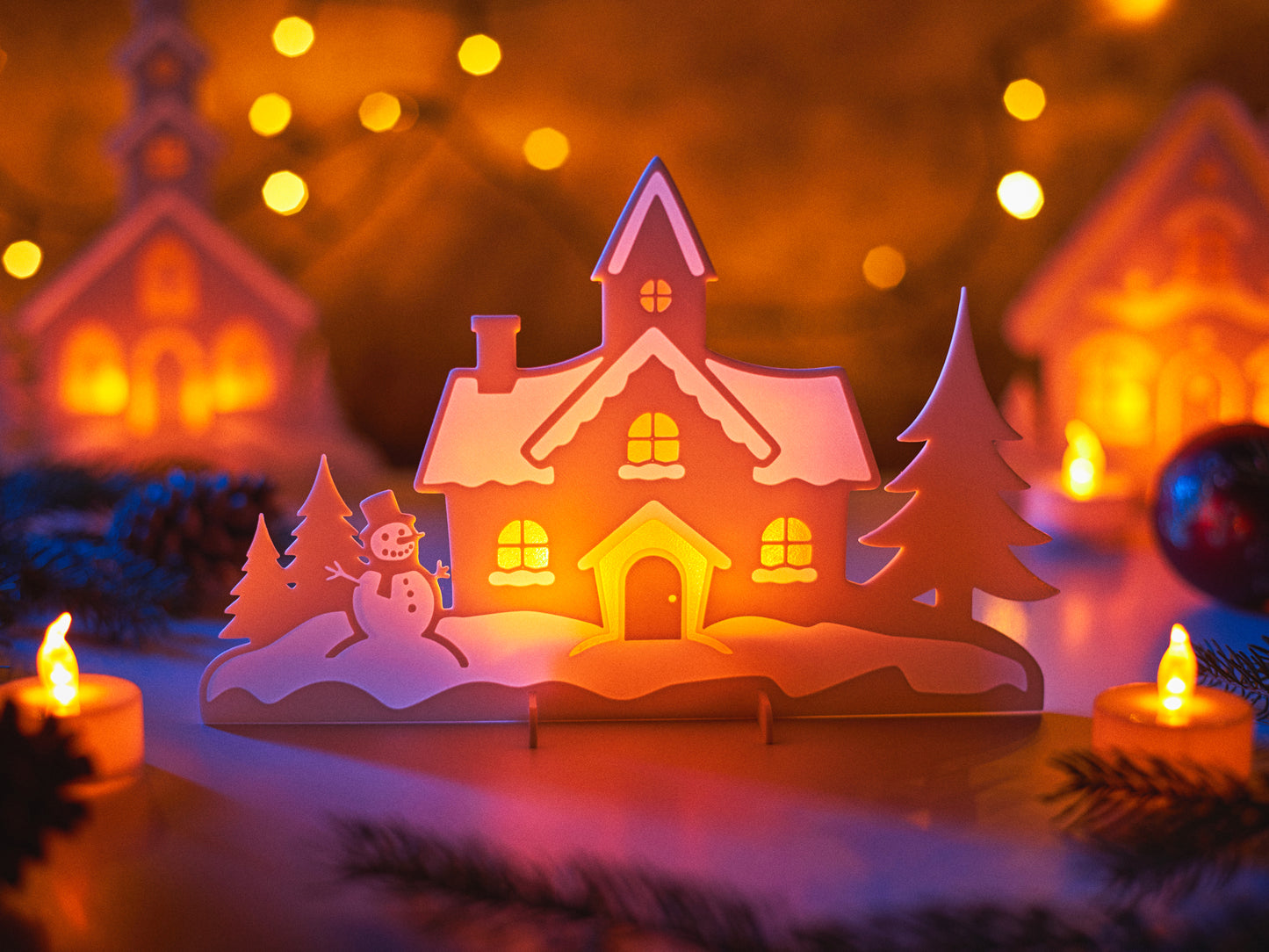 Beleuchtete LED-Weihnachtshäuser – Zauberhafte Winterdeko für Weihnachten