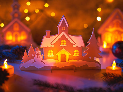 Beleuchtete LED-Weihnachtshäuser – Zauberhafte Winterdeko für Weihnachten