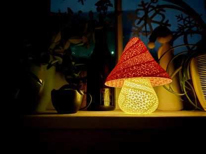 Märchenhafte Pilzlampe