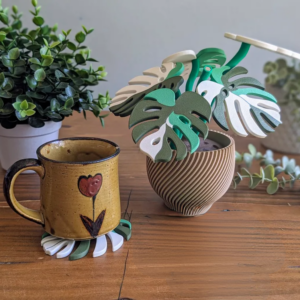 Magnetische Monstera-Pflanze