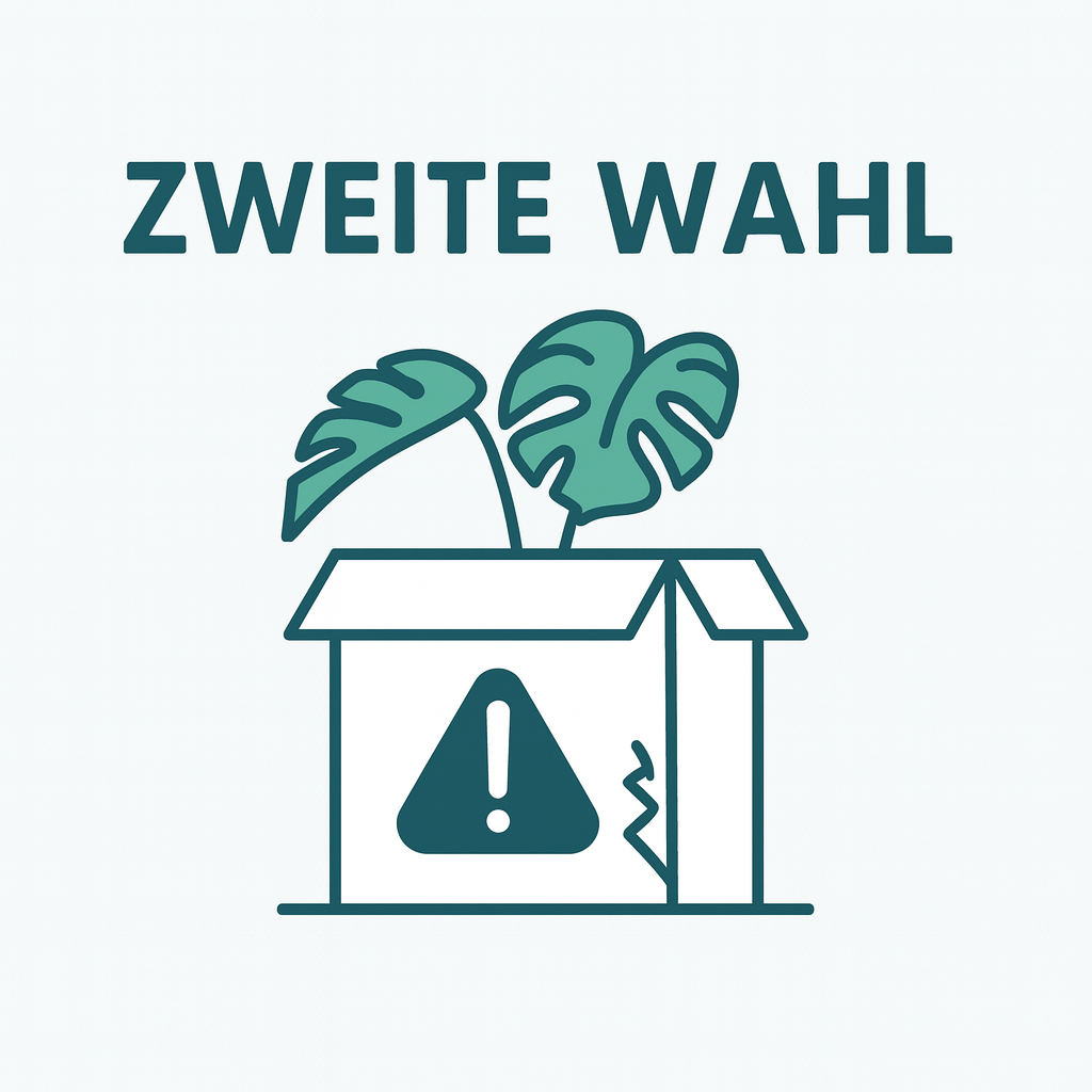 Magnetische Monstera-Pflanze (Zweite Wahl: Blätter: schwarze Punkte)