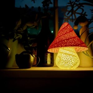 Märchenhafte Pilzlampe